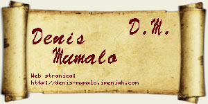 Denis Mumalo vizit kartica